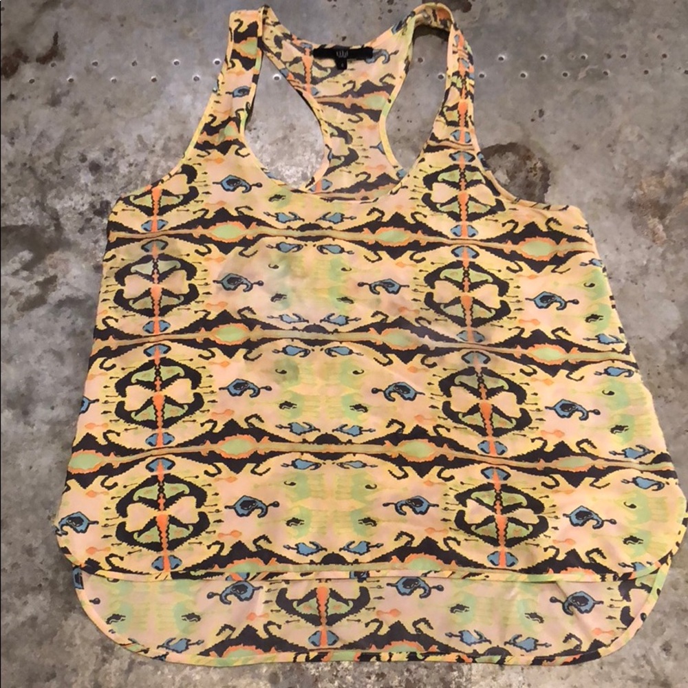Tibi Silk Racerback Tank